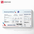 Skala Tiket Pelancongan PVC Syarikat Penerbangan PVC